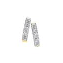 9ct-Gold-Diamond-Three-Row-Hoop-Earrings Sale