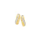 9ct-Gold-Diamond-Crossover-Huggie-Earrings Sale