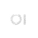Sterling-Silver-Cubic-Zirconia-2x14mm-Inside-Out-Huggie-Earrings Sale