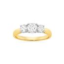 Alora-14ct-Gold-Lab-Grown-Diamond-Trilogy-Ring Sale