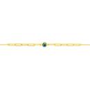 9ct-Gold-19cm-Evil-Eye-Paperclip-Cable-Bracelet Sale