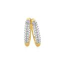 9ct-Gold-Diamond-Pave-Huggie-Earrings Sale
