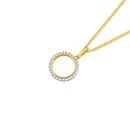 9ct-Gold-Diamond-Open-Circle-Pendant Sale