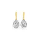 9ct-Gold-Diamond-Pear-Drop-Stud-Earrings Sale