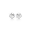 9ct-White-Gold-Diamond-Bezel-Stud-Earrings Sale