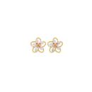 9ct-Gold-Tri-Tone-Flower-Stud-Earrings Sale