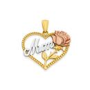 9ct-Gold-Tri-Tone-Mum-Pendant Sale