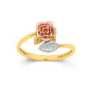 9ct-Tri-Tone-Gold-Rose-Wrap-Ring Sale