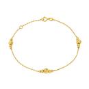 9ct-Gold-19cm-Multi-Diamond-Cut-Beaded-Trace-Bracelet Sale