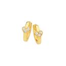 9ct-Gold-CZ-Pave-Heart-Huggie-Earrings Sale