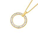 Alora-10ct-Gold-Lab-Grown-Diamond-Circle-Pendant Sale
