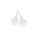 Silver-Tree-of-Life-Hook-Earrings Sale