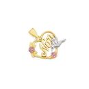 9ct-Gold-Tri-Tone-Nan-Heart-Pendant Sale