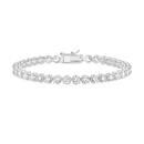 Sterling-Silver-185cm-Cubic-Zirconia-Tennis-Bracelet Sale