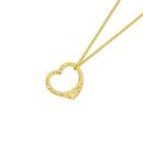 9ct-Gold-16mm-Floating-Heart-Pendant Sale
