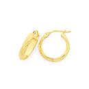 9ct-Gold-3x10mm-Half-Round-Twist-Earrings Sale