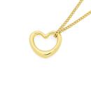9ct-Gold-14mm-Open-Heart-Floating-Pendant Sale