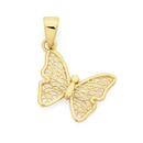9ct-Gold-Filigree-Butterfly-Pendant Sale