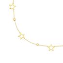 9ct-Gold-45cm-Open-Star-Bead-Trace-Necklet Sale
