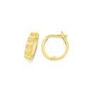 9ct-Gold-Diamond-Cut-Stardust-V-Pattern-Huggie-Earrings Sale