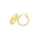 9ct-Gold-4x15mm-Half-Round-Hoop-Earrings Sale