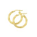 9ct-Gold-25x15mm-Twist-Hoop-Earrings Sale