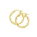 9ct-Gold-2x15mm-Twist-Hoop-Earrings Sale