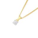 10ct-Gold-13-Carat-Lab-Grown-Diamond-Solitaire-Pendant Sale