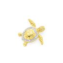 9ct-Gold-Diamond-Turtle-Pendant Sale
