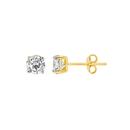 9ct-Gold-Cubic-Zirconia-Stud-Earrings Sale