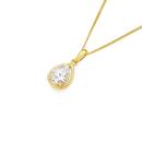 9ct-Cubic-Zirconia-Pendant Sale