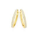 9ct-Gold-18mm-Cubic-Zirconia-Hoop-Earrings Sale