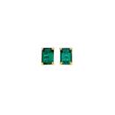 9ct-Gold-Created-Emerald-Studs Sale