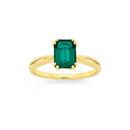 9ct-Created-Emerald-Ring Sale