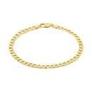 9ct-Gold-21cm-Solid-Curb-Gents-Bracelet Sale