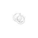 Silver-26mm-Polished-Creole-Earrings Sale
