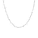 Silver-50cm-Singapore-Twist-Chain Sale