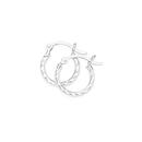 Silver-2x14mm-Diagonal-Dia-Cut-Hoops Sale