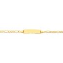 9ct-Gold-19cm-Hollow-Figaro-31-ID-Bracelet Sale