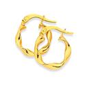 9ct-Gold-3x10mm-Twist-Hoop-Earrings Sale