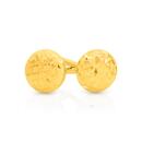9ct-Gold-4mm-Diamond-Cut-Button-Stud-Earrings Sale