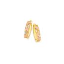 9ct-Gold-Tri-Tone-10mm-Stardust-Huggie-Earrings Sale