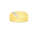 9ct-Gold-Diamond-Signet-Gents-Ring Sale