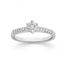 9ct-White-Gold-Diamond-Cluster-Ring Sale