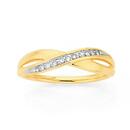9ct-Gold-Diamond-Crossover-Ring Sale