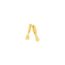 9ct-Gold-Ball-Drop-Huggie-Earrings Sale