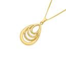 9ct-Gold-Multi-Teardrop-Pendant Sale