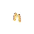 9ct-Gold-Tri-Tone-Stardust-Huggie-Earrings Sale