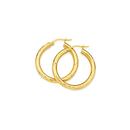 9ct-Gold-3x20mm-Diamond-Cut-Hoop-Earrings Sale