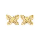 9ct-Gold-Filigree-Butterfly-Stud-Earrings Sale
